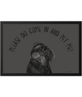 "Please Do Come In and Pet Me!" – Pug Door Mat