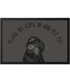 "Please Do Come In and Pet Me!" – Pug Door Mat