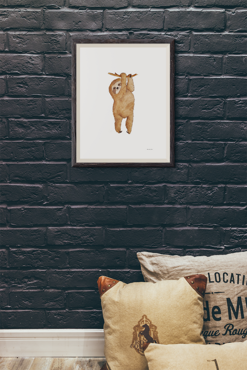 "Sloth Life" A4 Giclée Print – Lazy Never Looked So Good