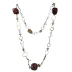 Mookaite Jasper Necklace & Recycle Sterling Silver – One-of-a-Kind Handmade Design