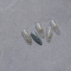 Hello Claws | Moon And Star Gold Silver Nail Deco Sticker