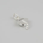 Mortar Board Graduation Cap Personalised Silver Charm