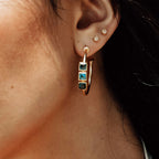 Athena Mosaic Hoops Iolite