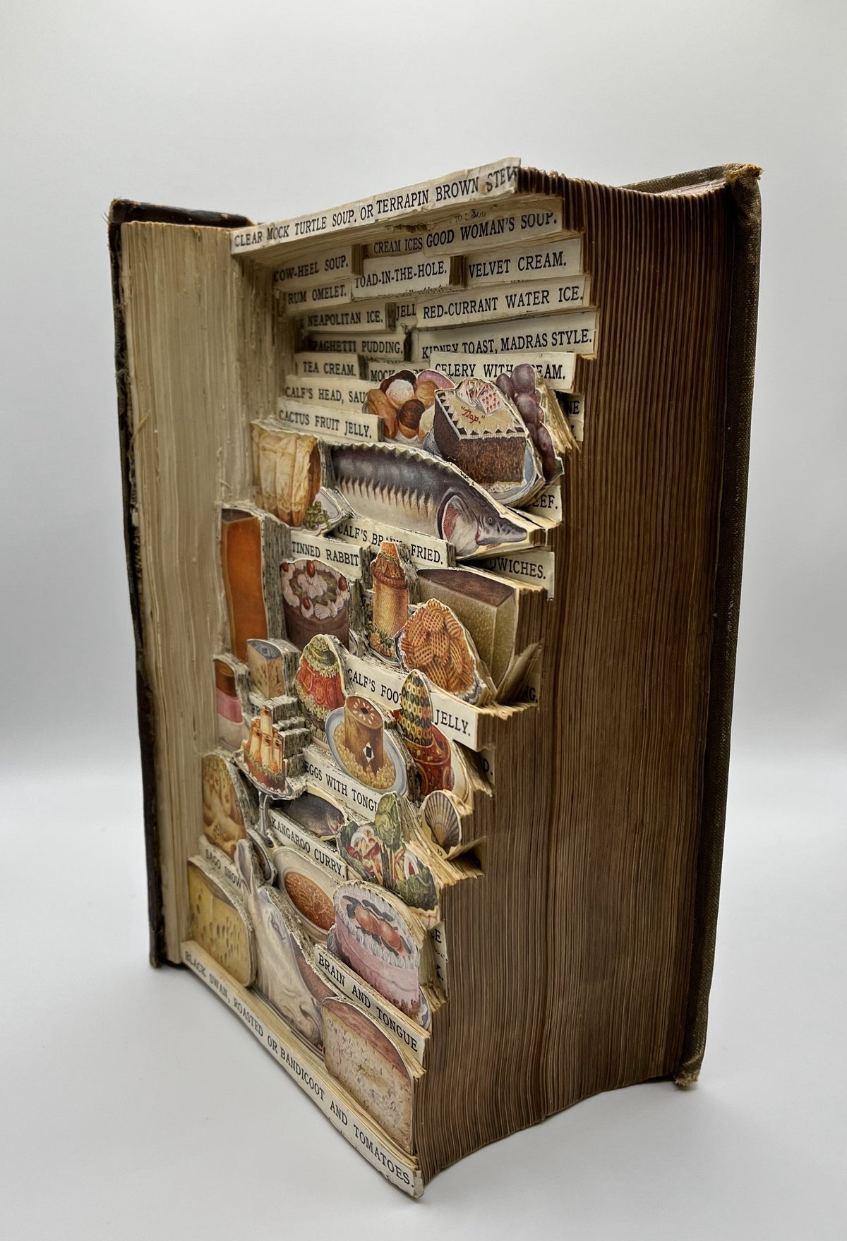 Mrs Beeton's Household Management Book Carving / Altered Book