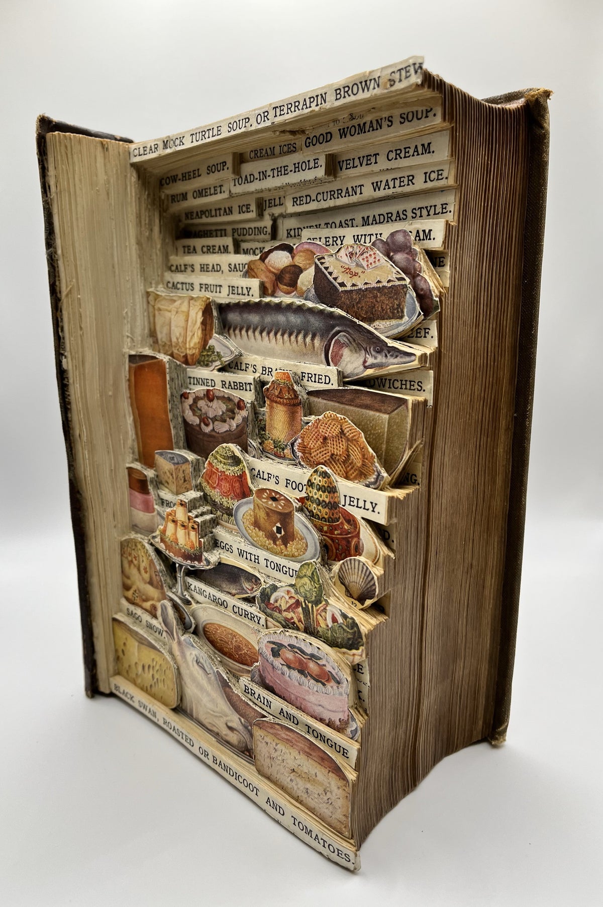 Mrs Beeton's Household Management Book Carving / Altered Book