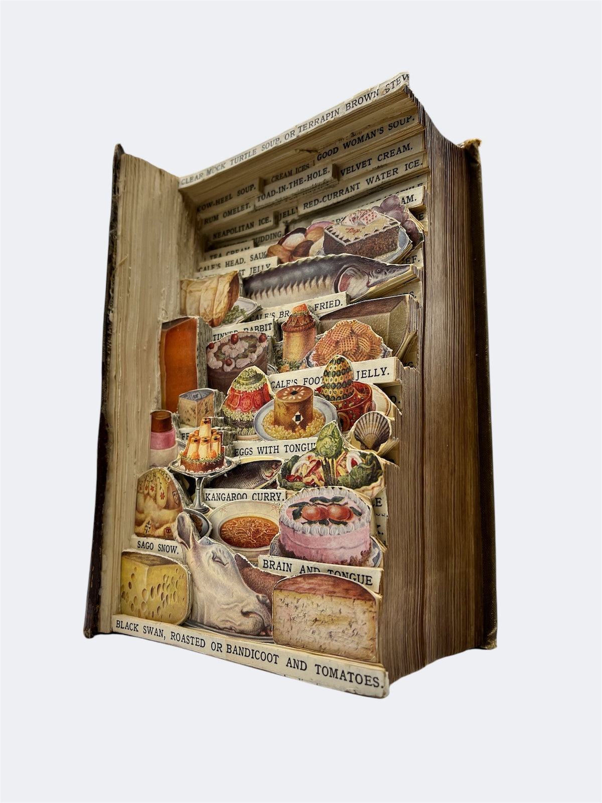 Mrs Beeton's Household Management Book Carving / Altered Book