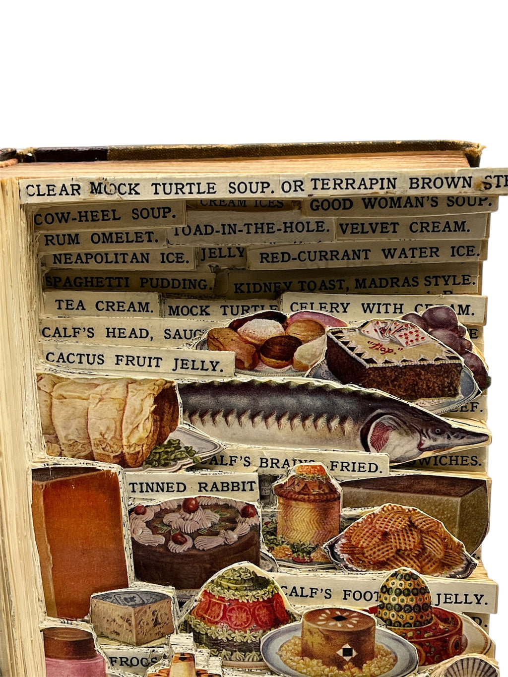 Mrs Beeton's Household Management Book Carving / Altered Book