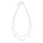 Beginnings Star and Moon Double Row Necklace