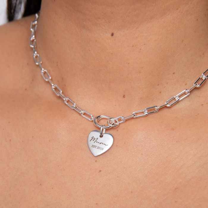 Beginnings Heart Tag Pendant