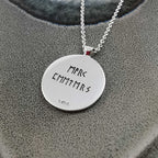 Travel Viking Rune Personalised Silver Necklace