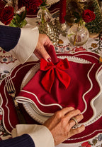 The Bordeaux Scallop Napkin- Set of 4