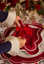 The Bordeaux Scallop Napkin- Set of 4