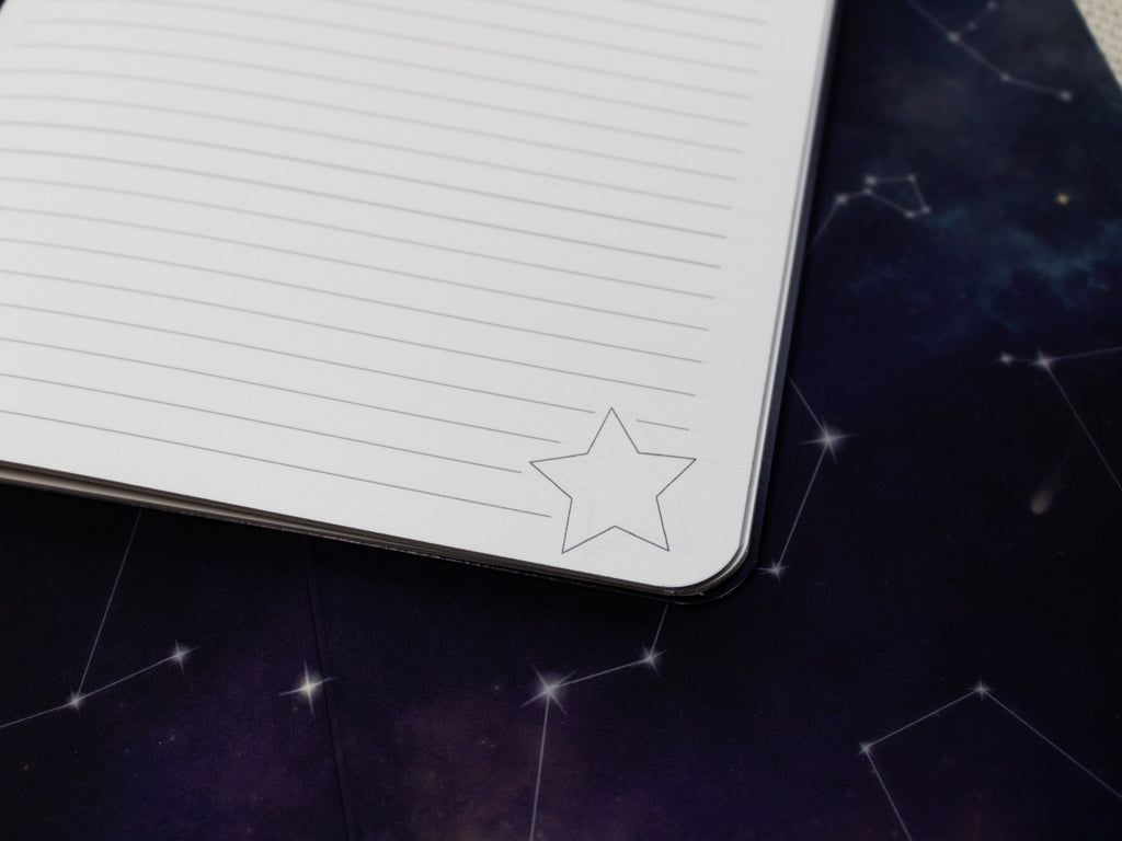 A5 Handmade Notebook with Cosmic Design
