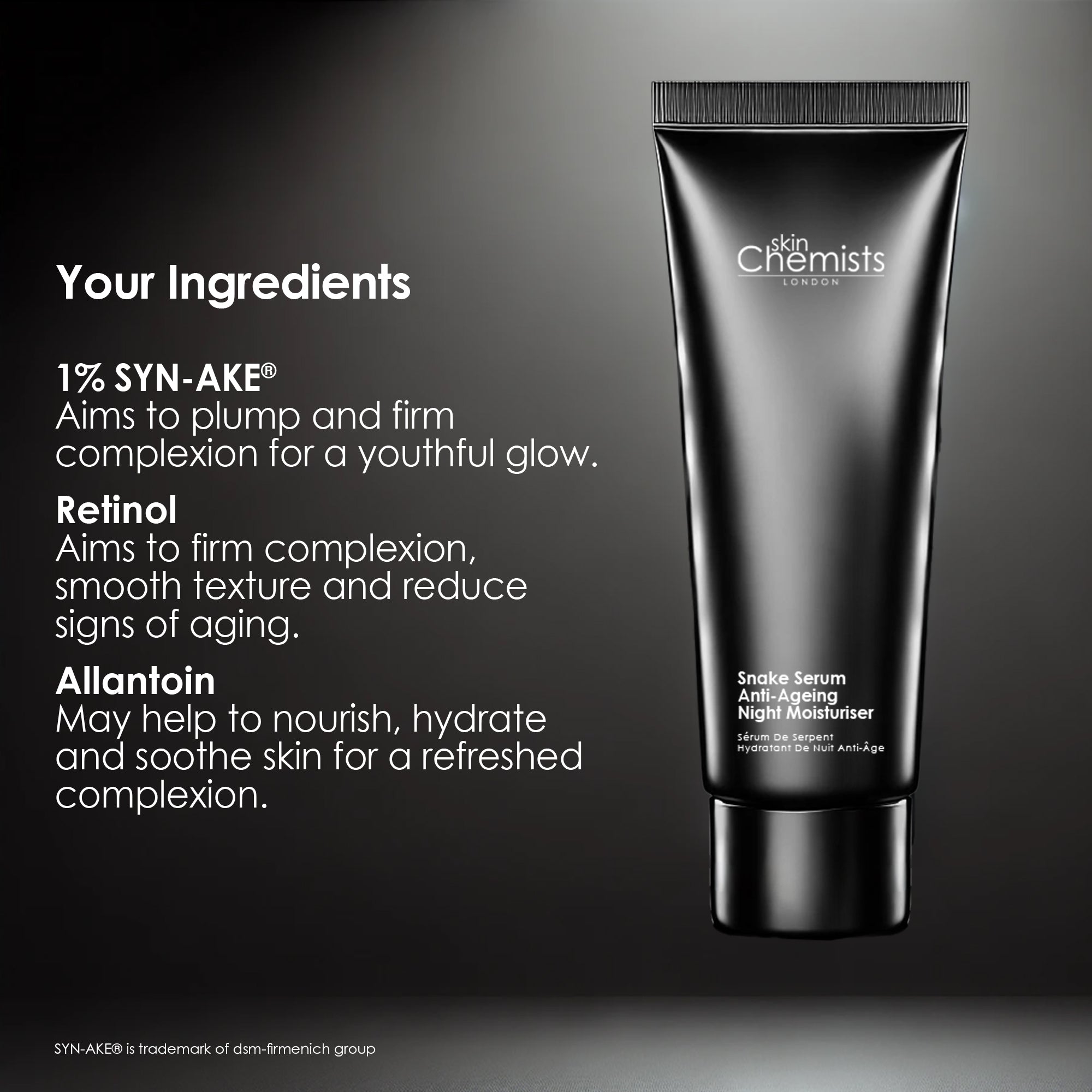 1% SYN-AKE® Snake Serum Anti-Ageing Night Moisturiser 50ml