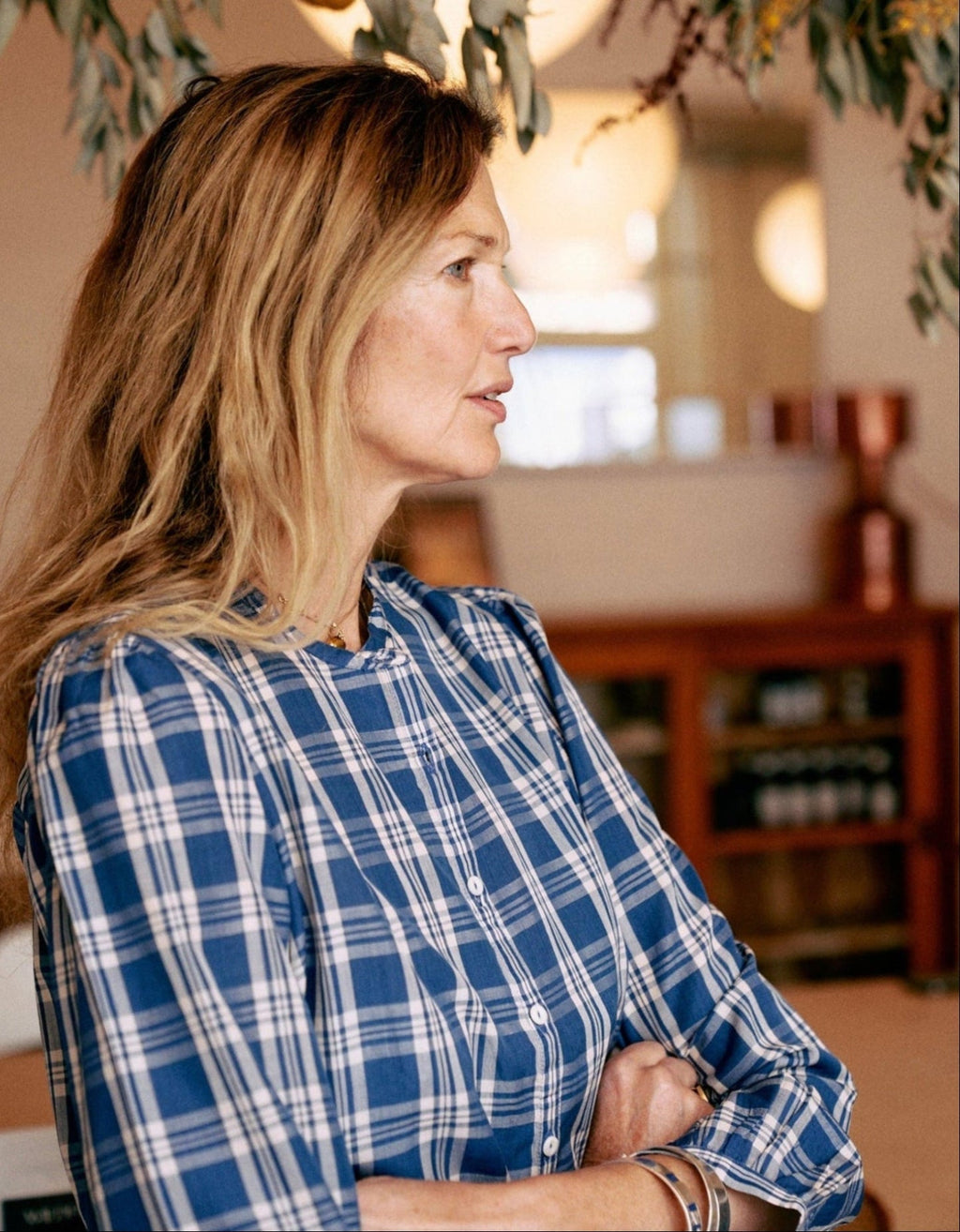 nora blouse | seaport check