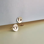 Official Yeo Valley Silver Heart Earrings