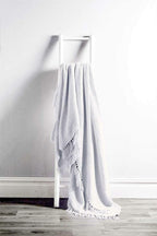 OLIVIA ROCCO Lisbon Pure Indian Cotton Handwoven Honeycomb Throw Blanket Lightweight