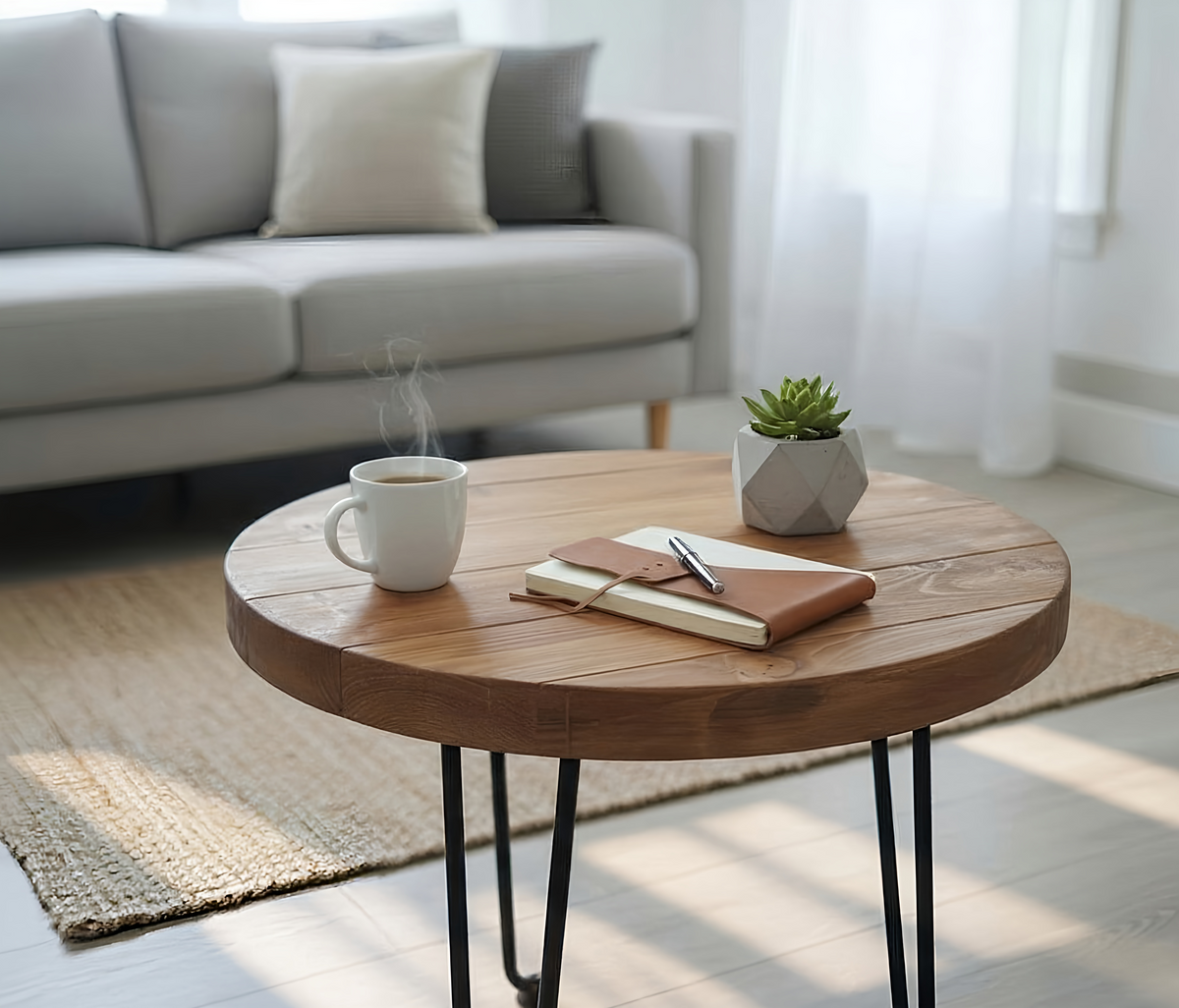OLVA Round Chunky Coffee Table