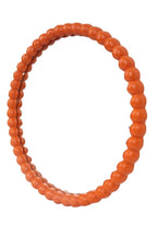 Orange Ball Wall Mirror Sculptural Framing, Pure Joy