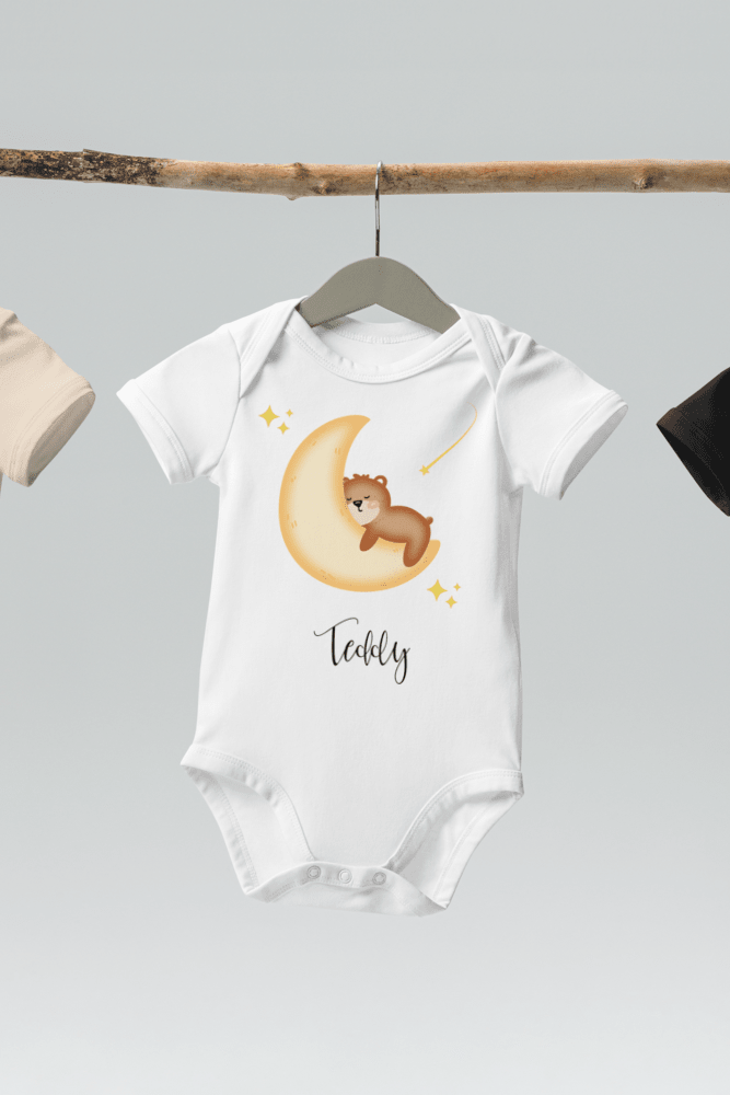 Dreaming Bear (Personalised Name Bodysuit)