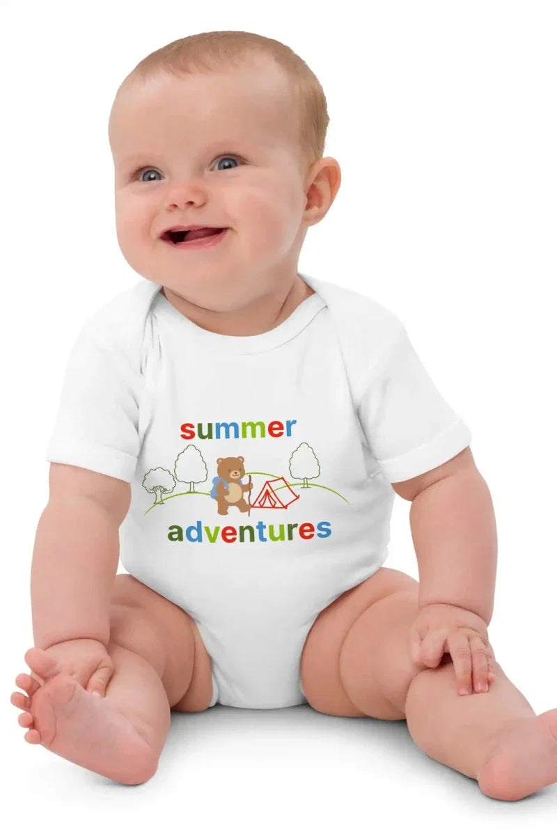 Summer Adventures Bodysuit in White