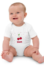 Cherry Personalised Bodysuit in White