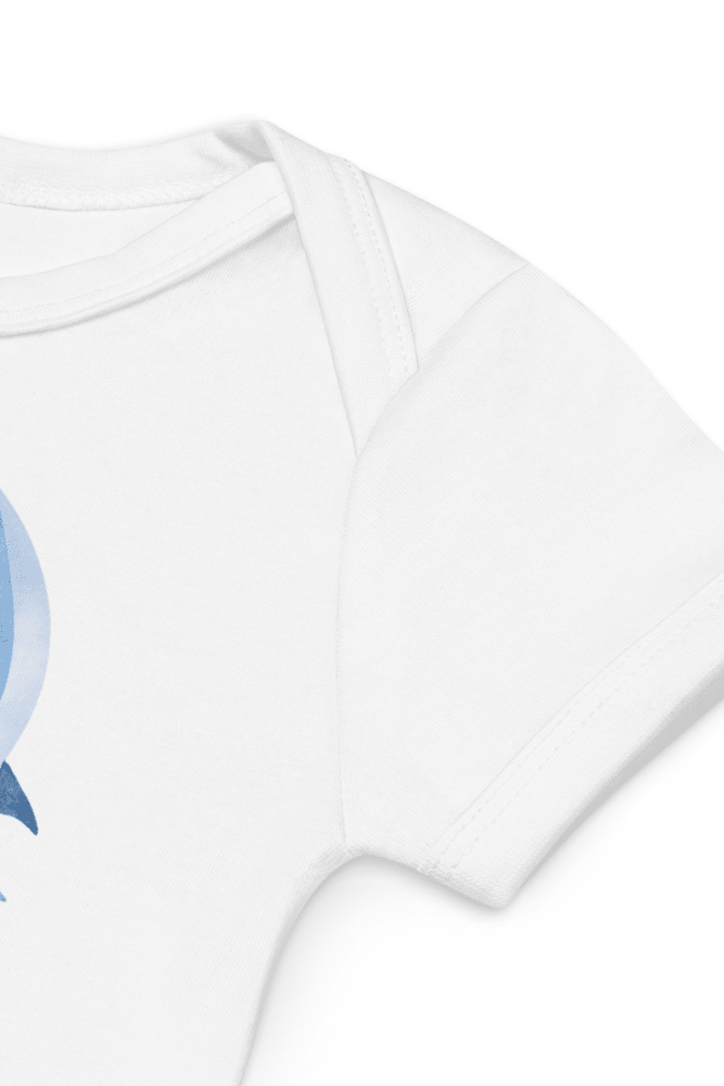 Personalised Name Bear Blue Hot Air Baloon Bodysuit