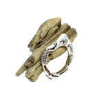 Organic Matter Ring – Sterling Silver 925 with Cubic Zirconia, Sapphire, or Ruby