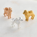 Labradoodle Silver Dog Charm