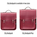 Handmade Leather City Backpack - Oxblood