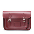 Handmade Leather Satchel - Oxblood Red