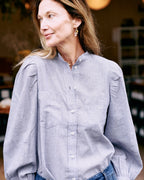 ingrid blouse | oxford blue