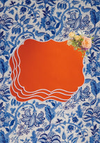 Papaya Coloured Placemats - Set of 4