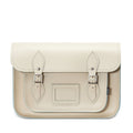Handmade Leather Satchel - Pastel Cream