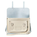 Handmade Leather Satchel - Pastel Cream
