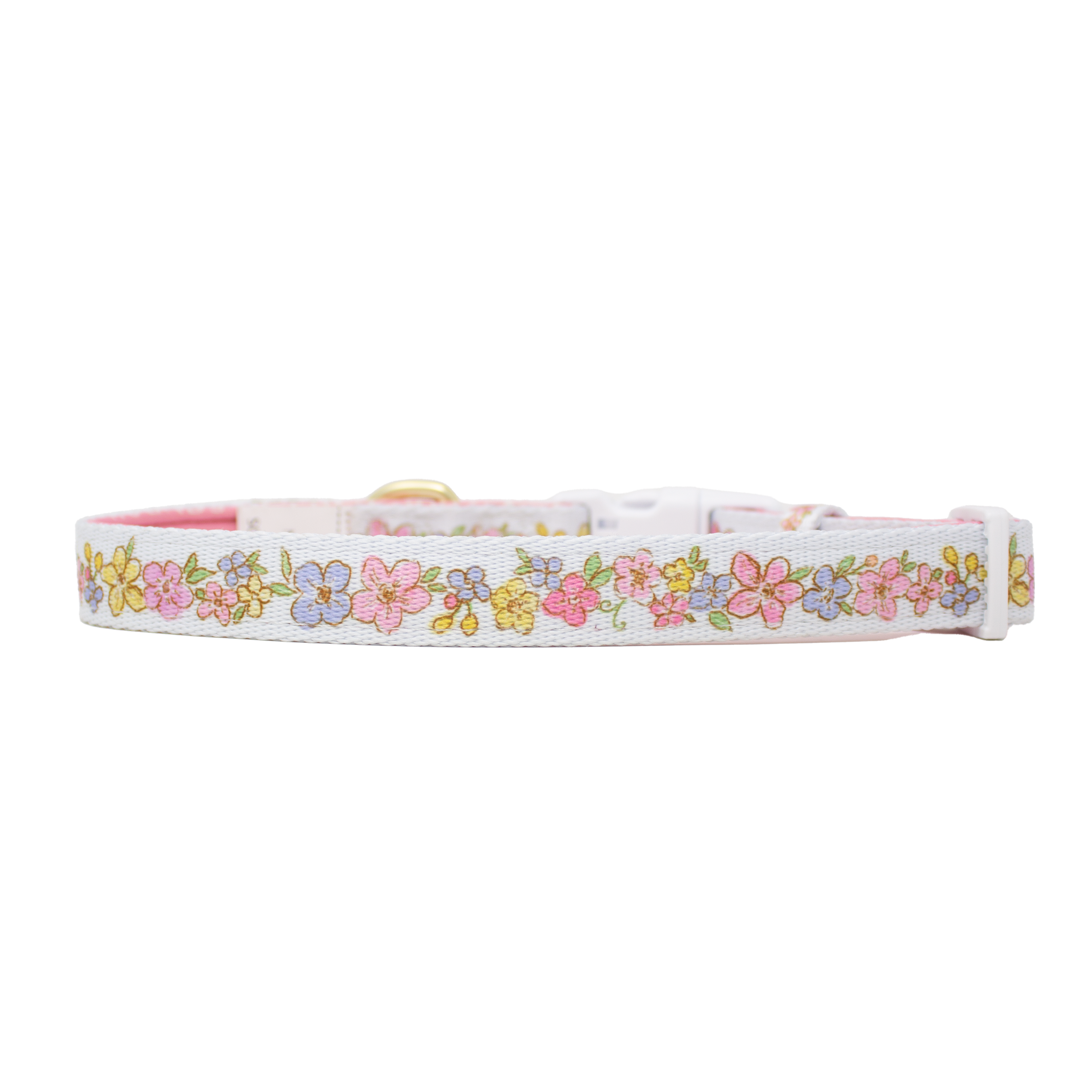 Pastel Petals - Dog Collar + ID Tag Holder