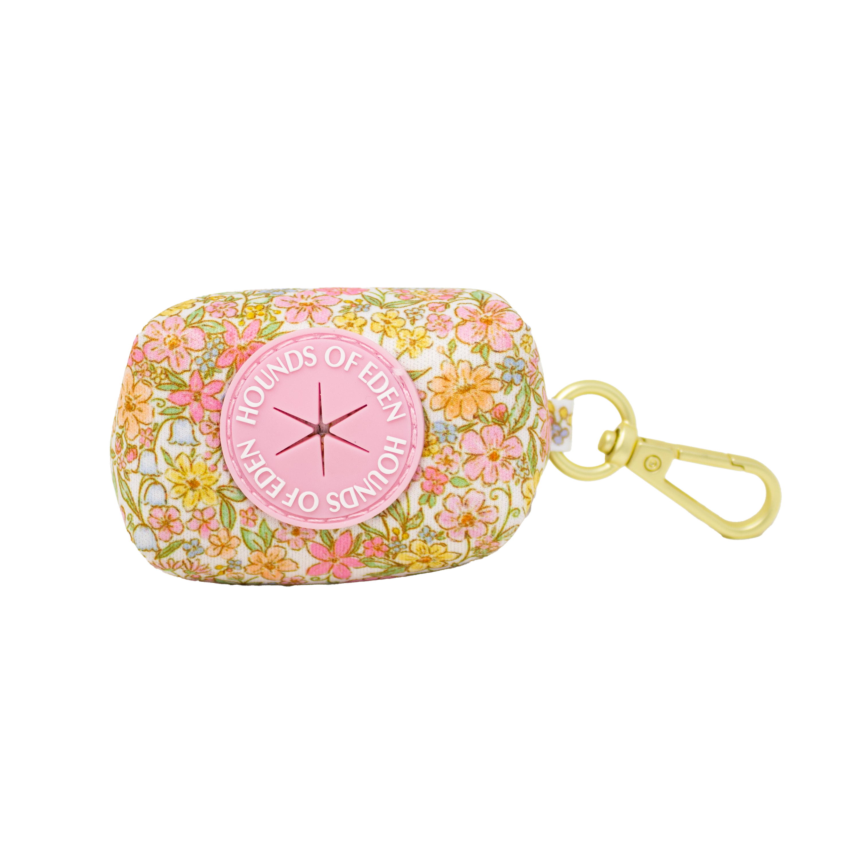 Pastel Petals - Dog Collar + ID Tag Holder
