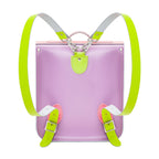 Handmade Leather City Backpack - Pastel Kaleidoscope