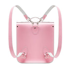 Handmade Leather City Backpack - Pastel Pink