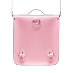 Handmade Leather City Backpack - Pastel Pink