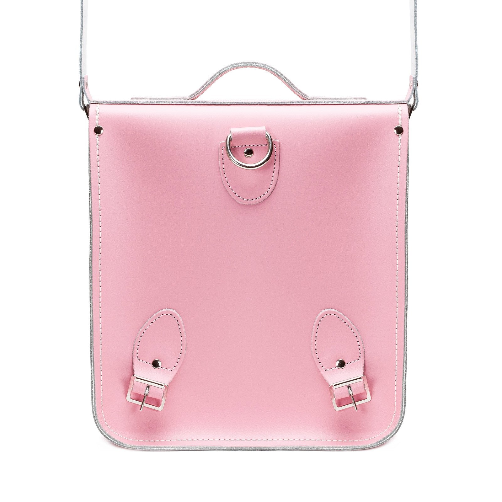 Handmade Leather City Backpack - Pastel Pink