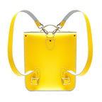 Handmade Leather City Backpack - Pastel Daffodil Yellow