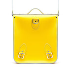 Handmade Leather City Backpack - Pastel Daffodil Yellow