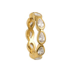 Pear Drop Eternity Ring