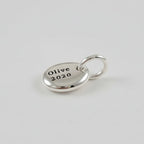 Pebble Personalised Silver Charm