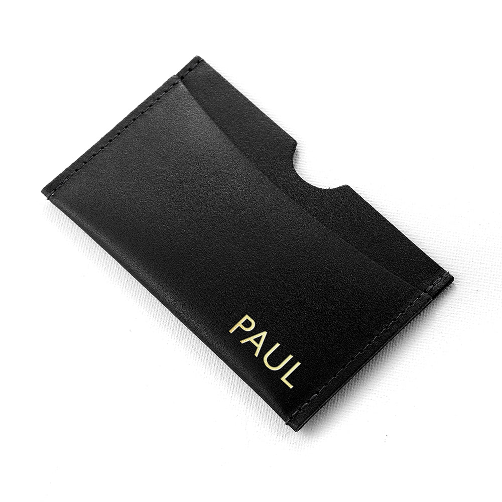Personalised Luxury Leather Card Holder