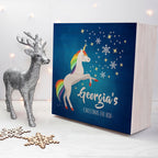 Personalised Rainbow Unicorn Christmas Eve Box
