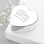 Personalised Bridal Party Heart Jewellery Box