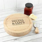 Personalised Couple's Cheese Board Set