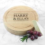 Personalised Couple's Cheese Board Set